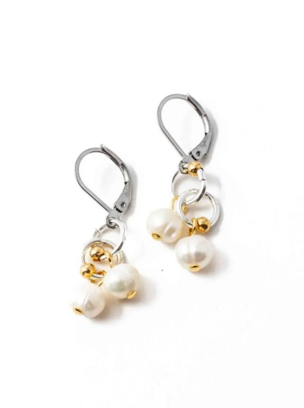 Earrings^ANNE-MARIE CHAGNON Damky Earrings - Silver and Gold