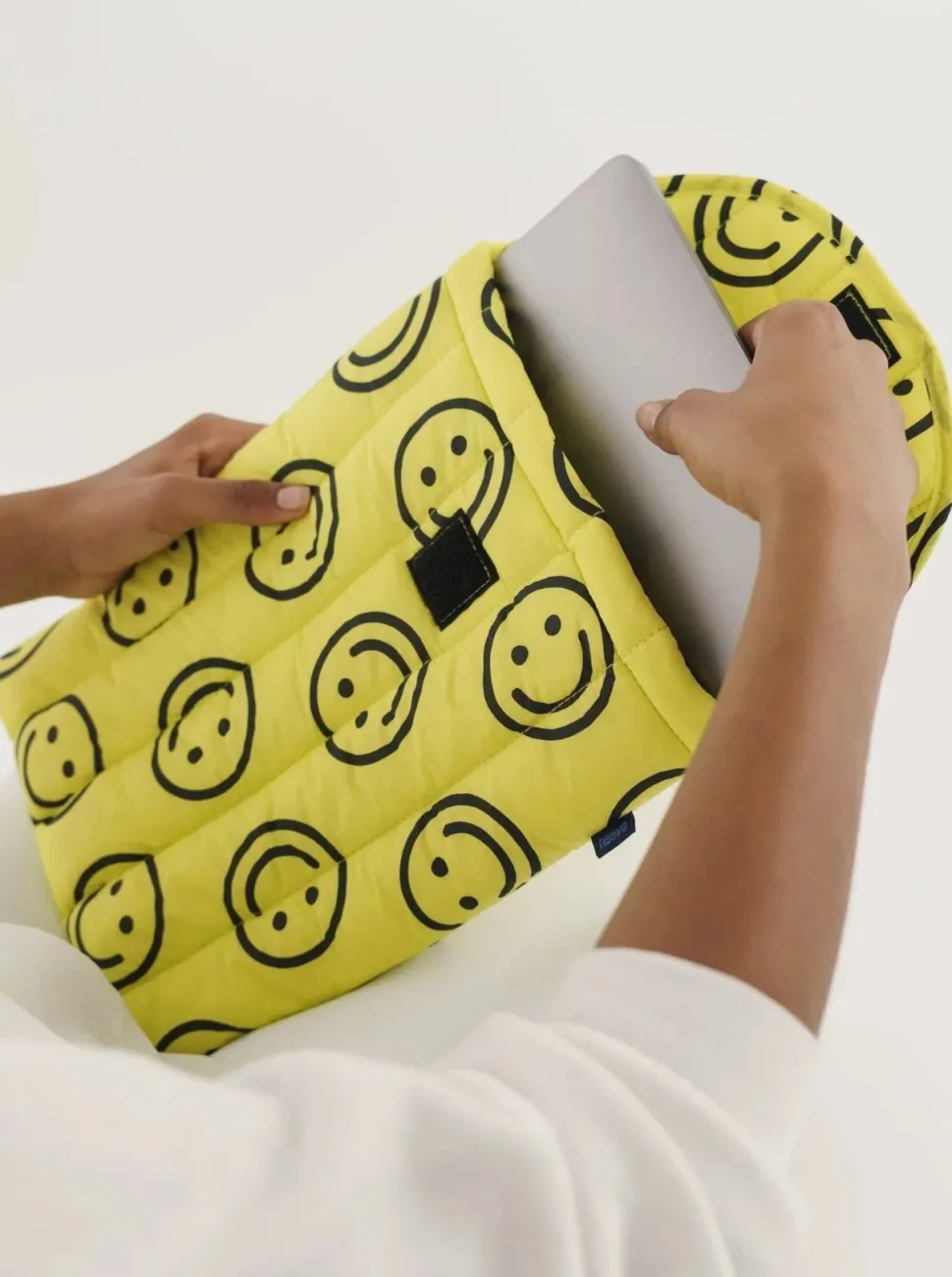 Laptop Sleeve^BAGGU 13"/14" Computer Case - Smile Yellow