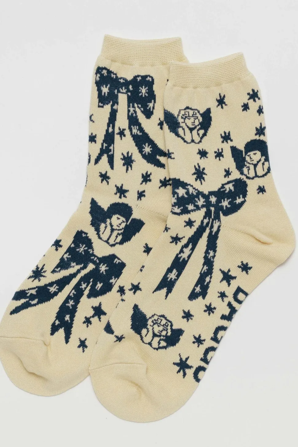 Socks + Tights^BAGGU Crew Socks - Cherub Bows