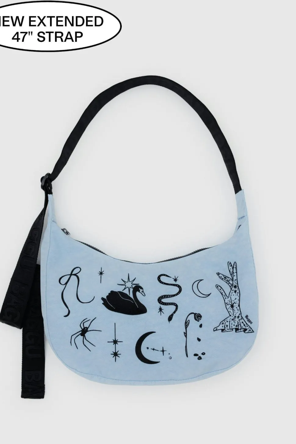 Hand Bags^BAGGU Medium Crescent Nylon Bag - Embroidered Ballet Icons