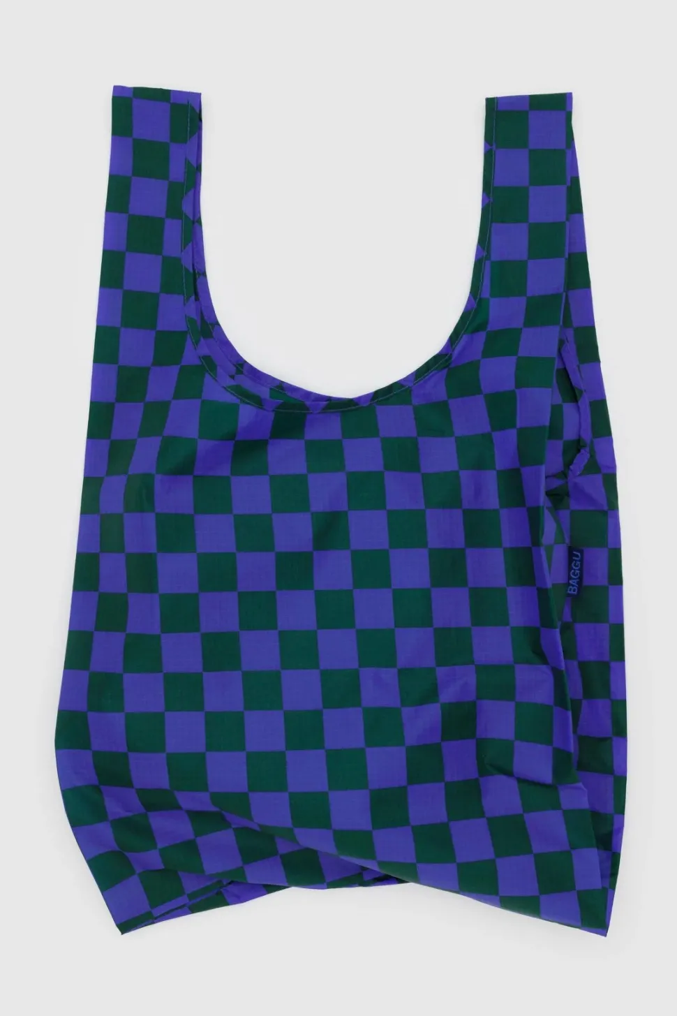 Reusable Bags + Tote Bags^BAGGU Standard Reusable Bag - Iris Green Check