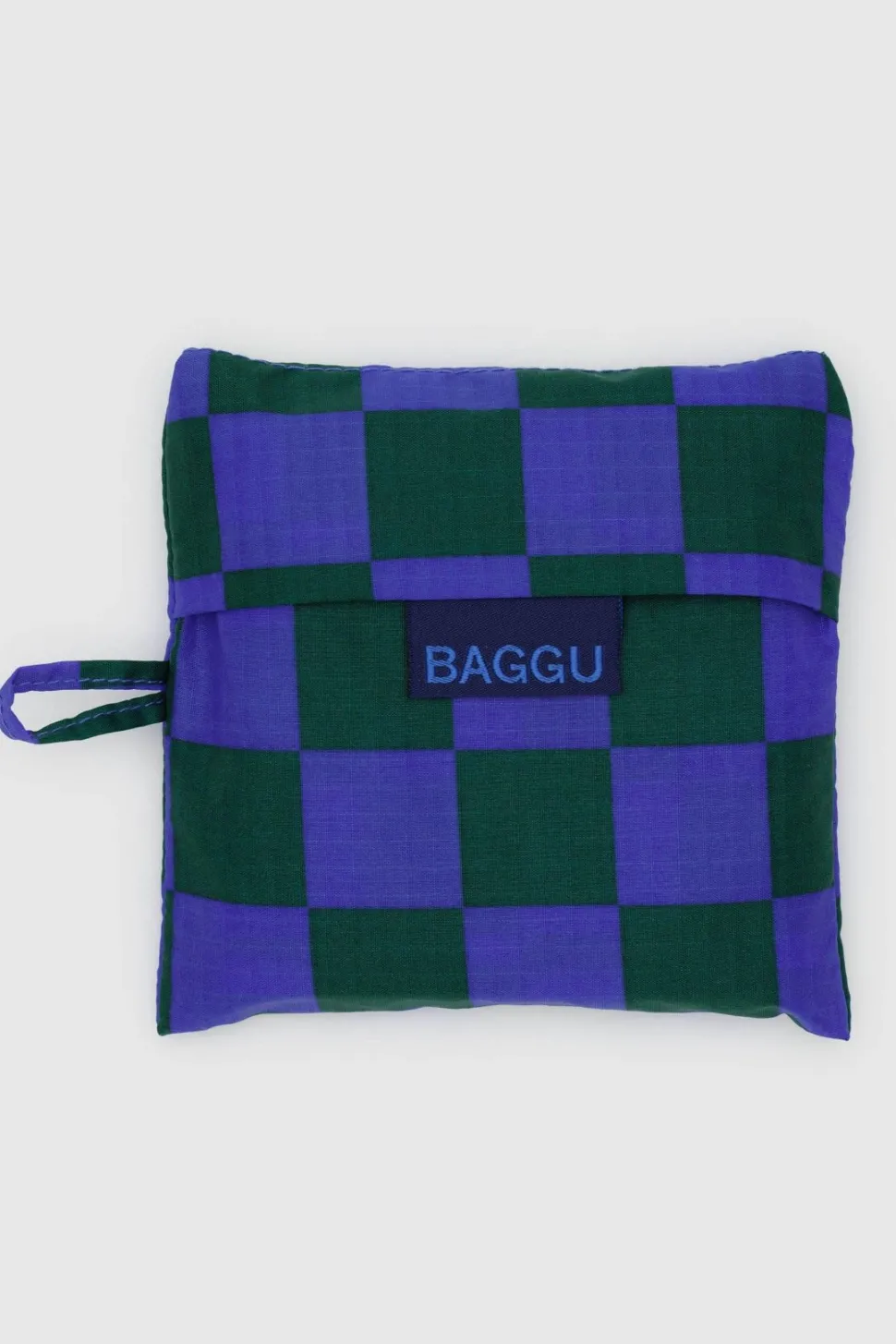 Reusable Bags + Tote Bags^BAGGU Standard Reusable Bag - Iris Green Check