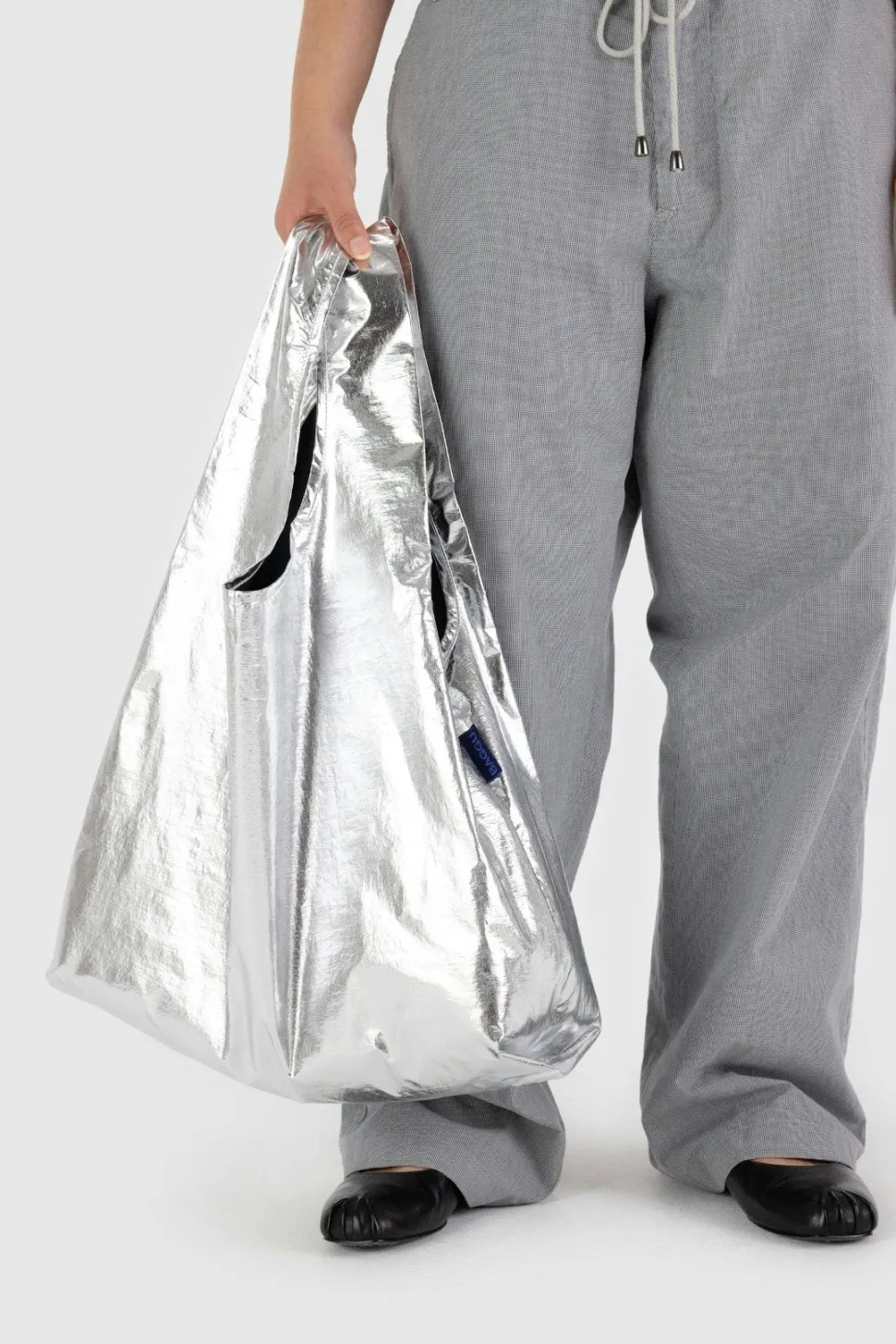 Reusable Bags + Tote Bags^BAGGU Standard Reusable Bag - Metallic Silver