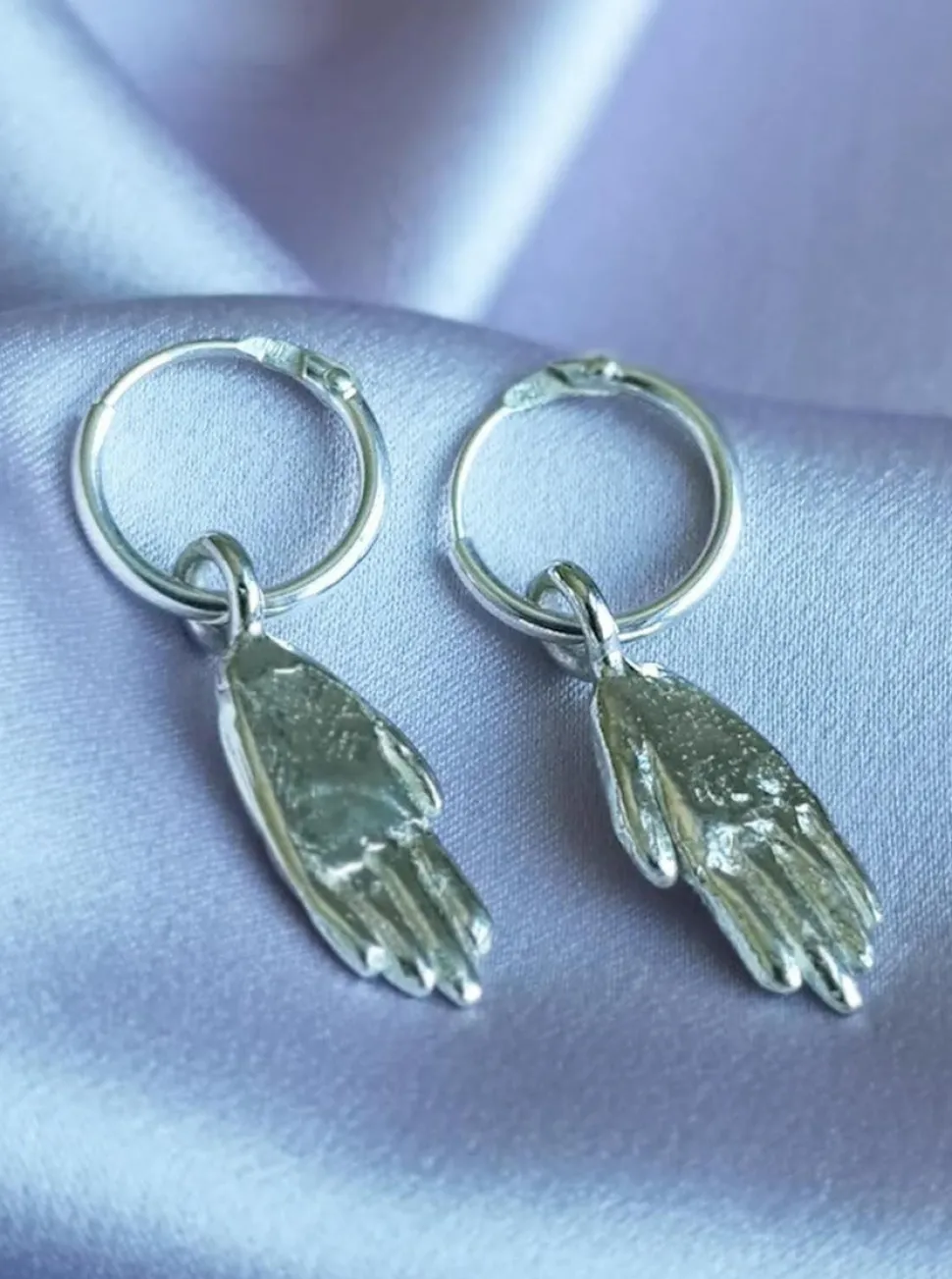 Earrings^BILAK JEWELRY Hands Earrings - Sterling Silver