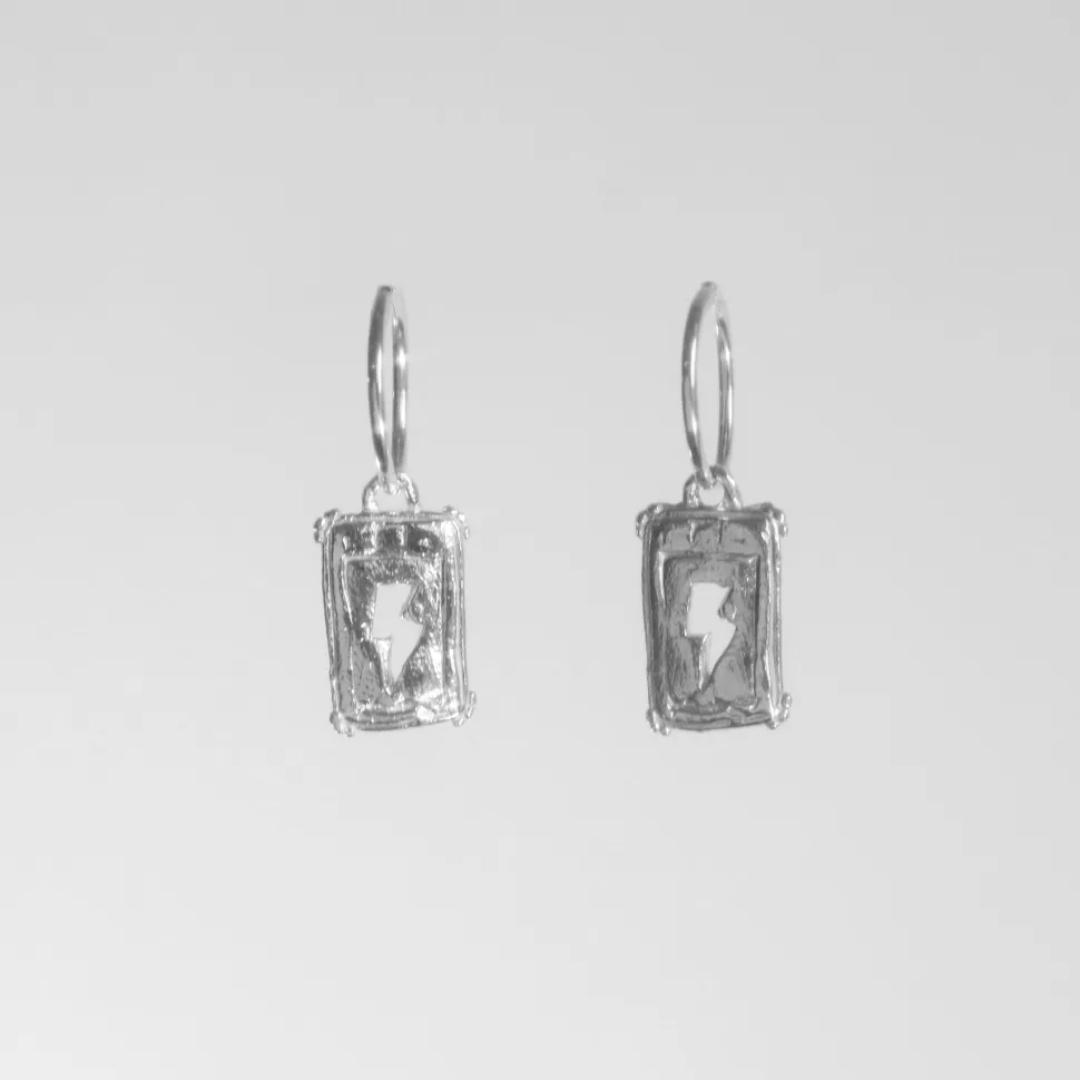 Earrings^BILAK JEWELRY Lightning Bolt Earrings - Sterling Silver