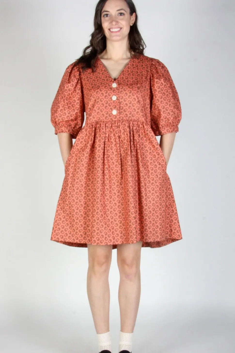 Dresses + Tunics^BIRDS OF NORTH AMERICA Fieldfare Dress - Berry Sheaf