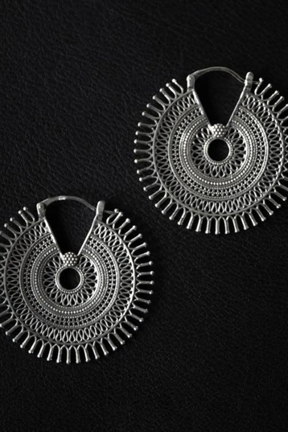 Earrings^NOIR KALA BLACK KALA Surya S Hoop Earrings