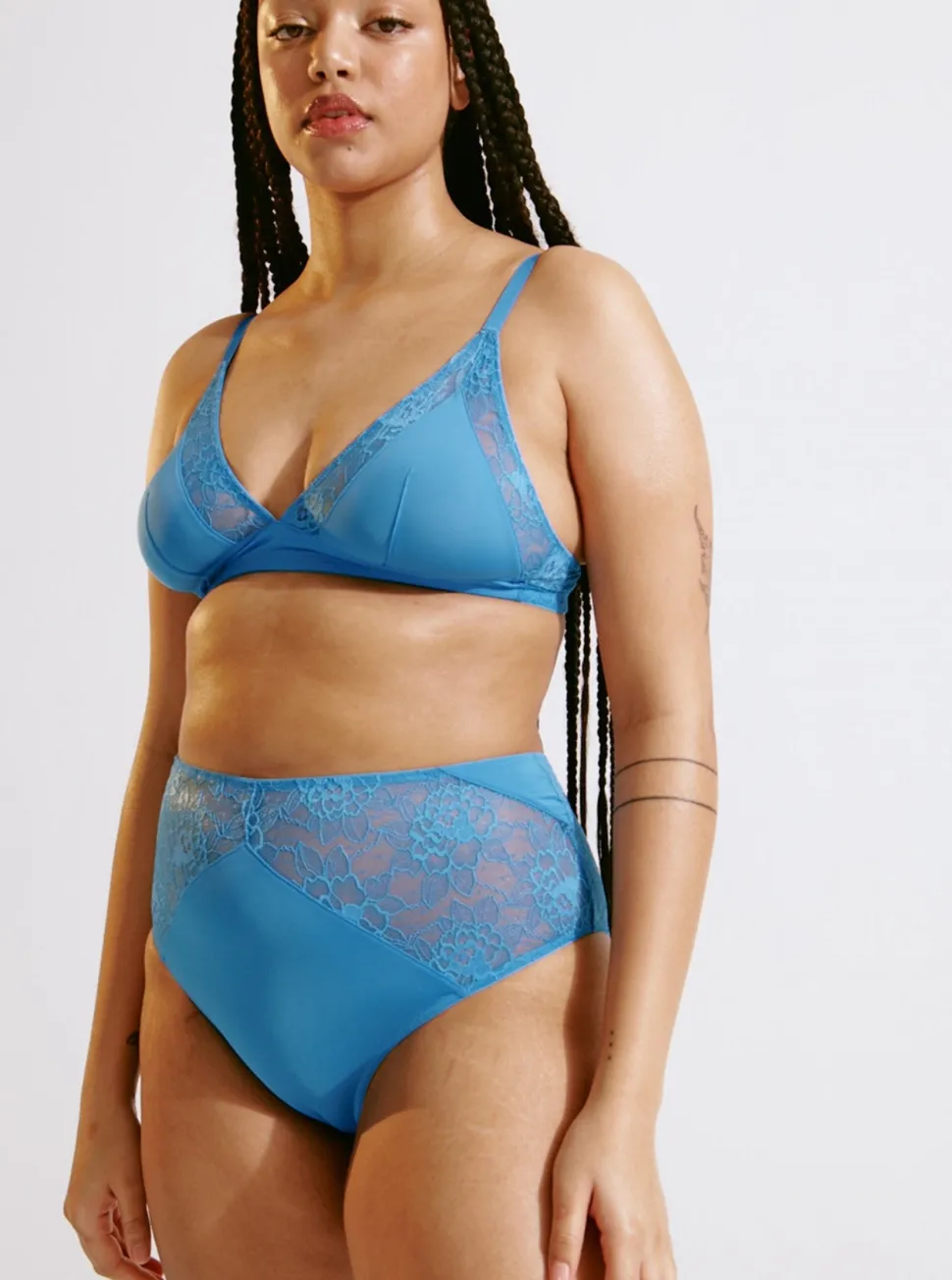 Lingerie + Swimsuit^BLUSH Stellar High Waist Brief - Blue