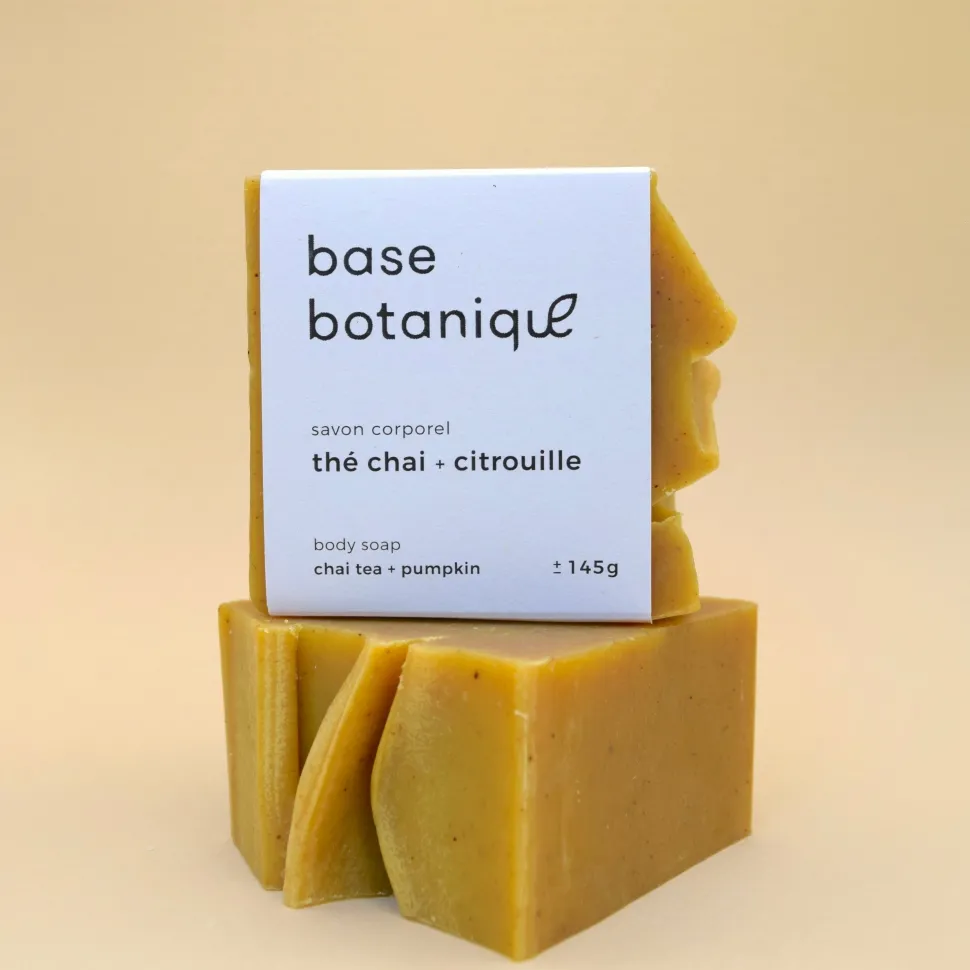 Soaps + Shampoos | Body + Bath^BASE BOTANIQUE BOTANICAL BASE Soap - Chai Tea + Pumpkin