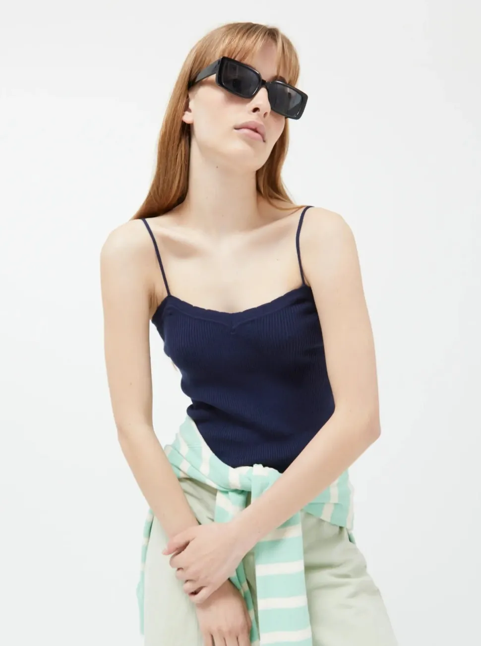 Camisoles^COMPANIA FANTASTICA Camisole - Navy Blue