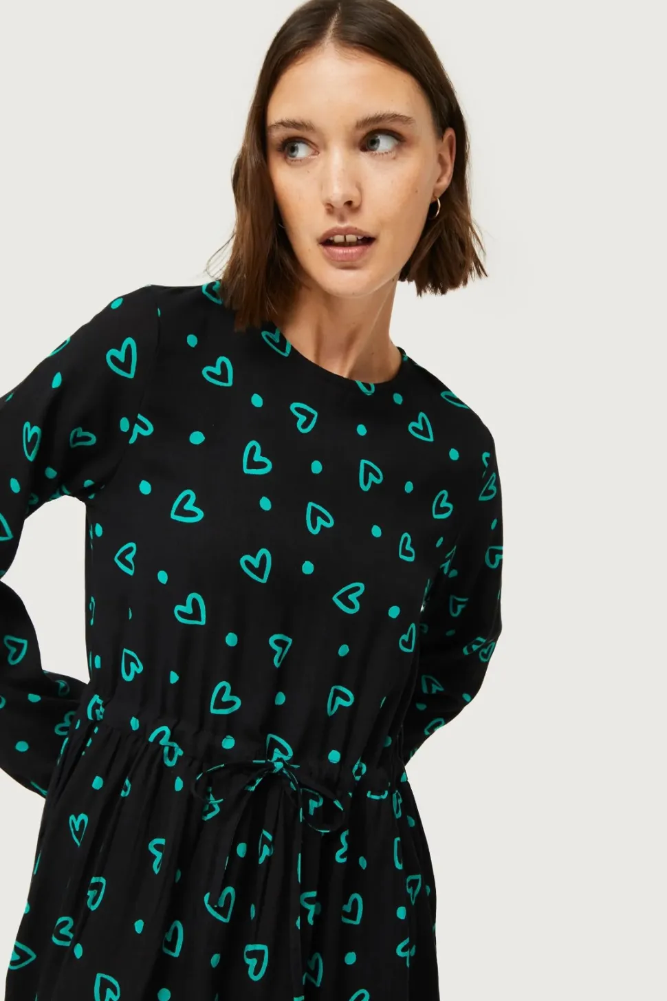 Dresses + Tunics^COMPANIA FANTASTICA Dress - Green Hearts