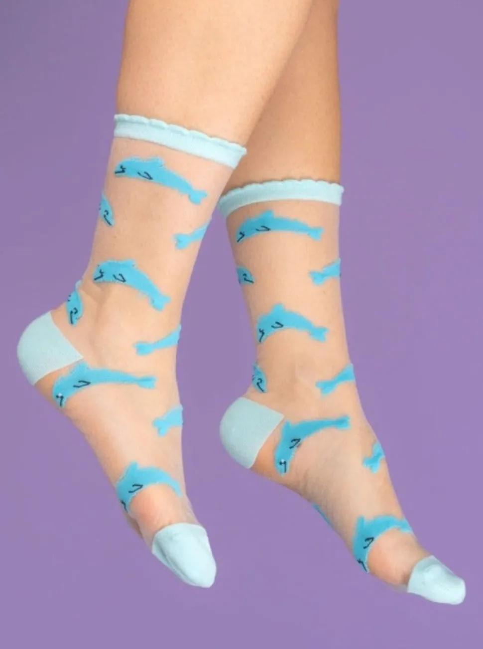 Socks + Tights^COUCOU SUZETTE Transparent Socks - Meow