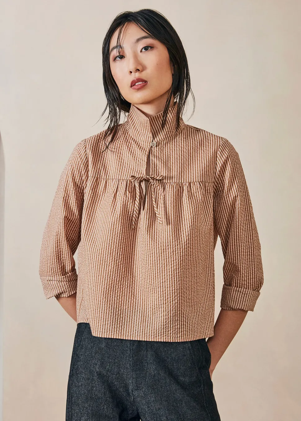 Shirts + Blouses^DAGG & STACEY Phoebe Shirt - Sand