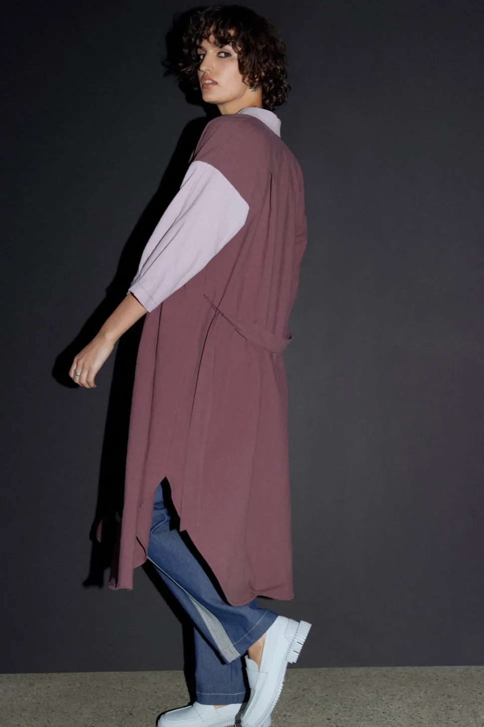 Dresses + Tunics^EVE GRAVEL Veleta Shirt Dress - Aubergine