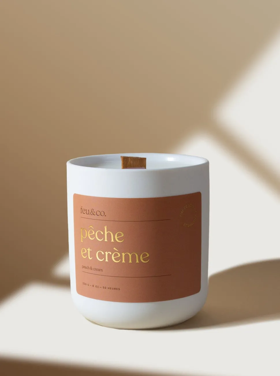 Candles + Mists + Incense | Candles + Room Mists^FEU&CO FIRE & CO. Peach and Cream Candle