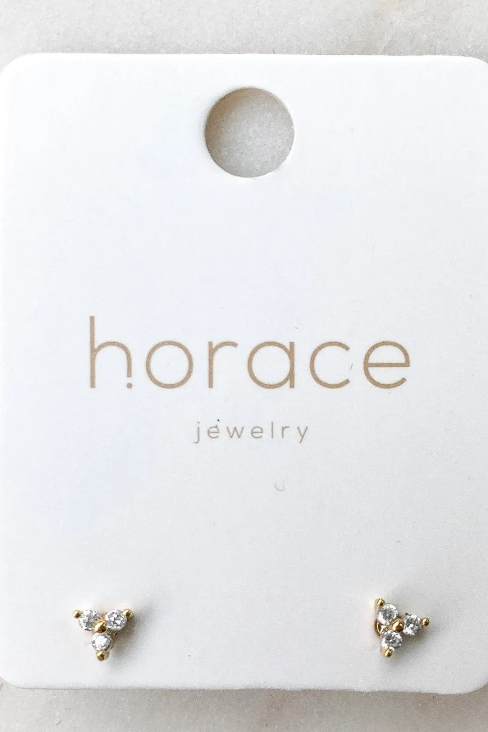 Earrings^HORACE Infi Triangular Stud Earrings