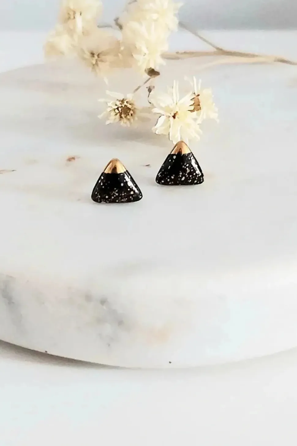 Earrings^KAG Triangle Ceramic Earrings