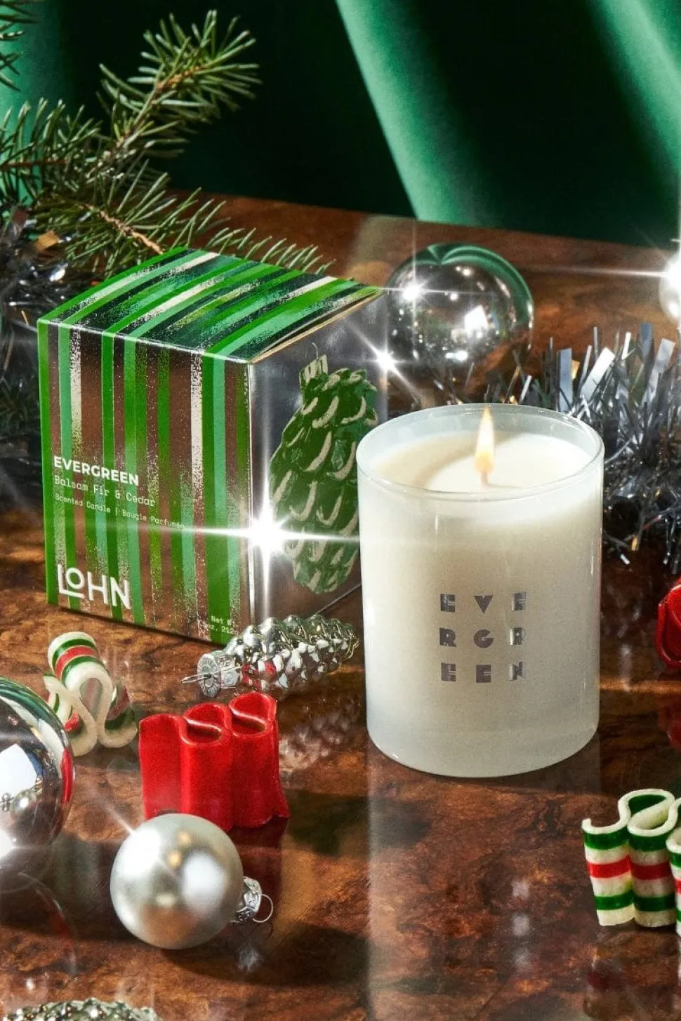 Candles + Mists + Incense | Candles + Room Mists^LOHN Evergreen Candle