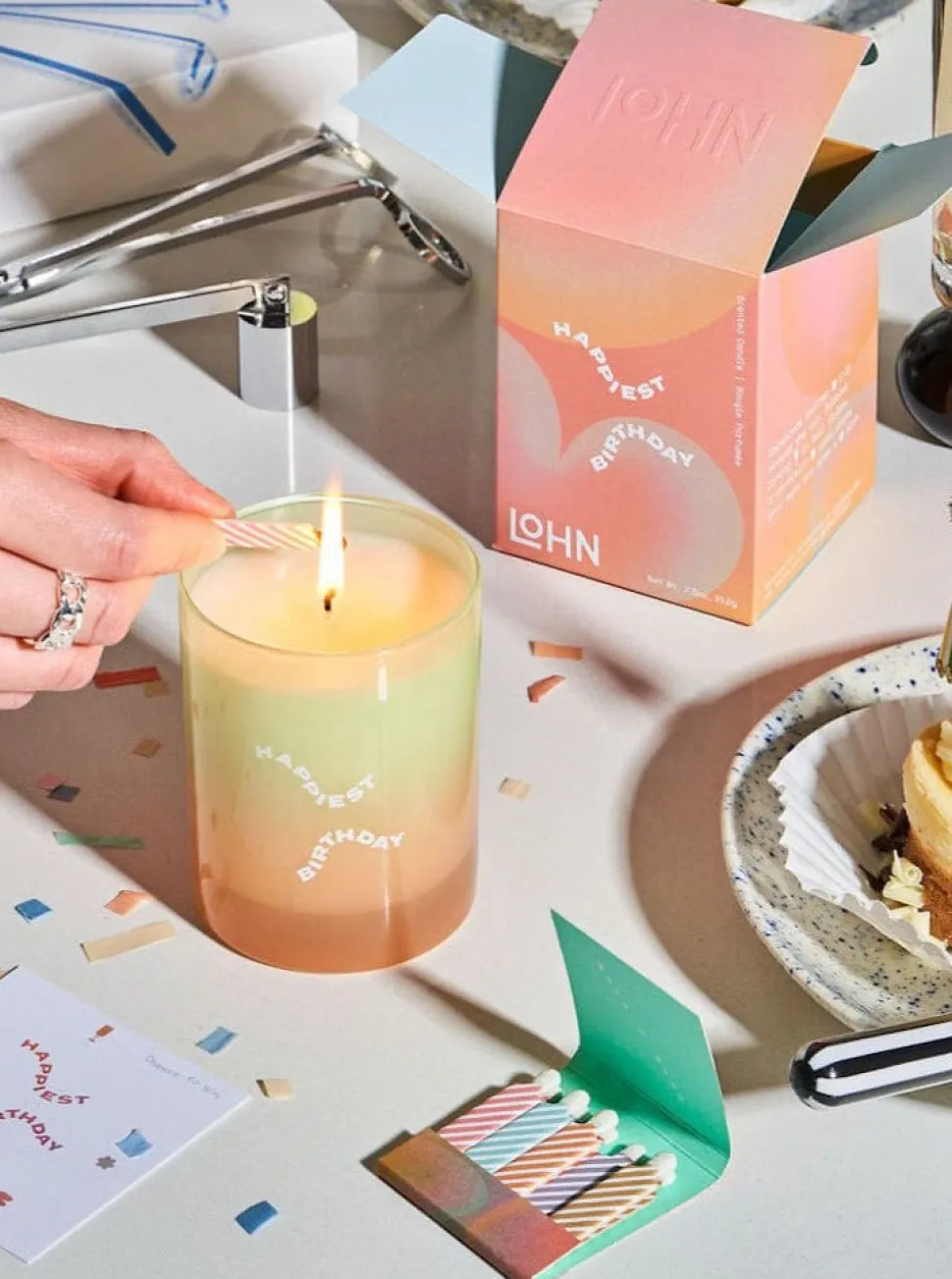 Candles + Mists + Incense | Candles + Room Mists^LOHN Happy Birthday Candle