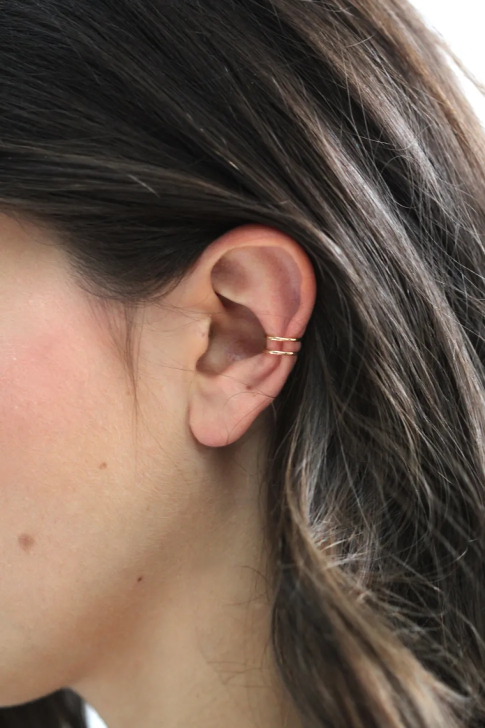 Earrings^MAKSYM - Hammered Ear Cuff - Gold