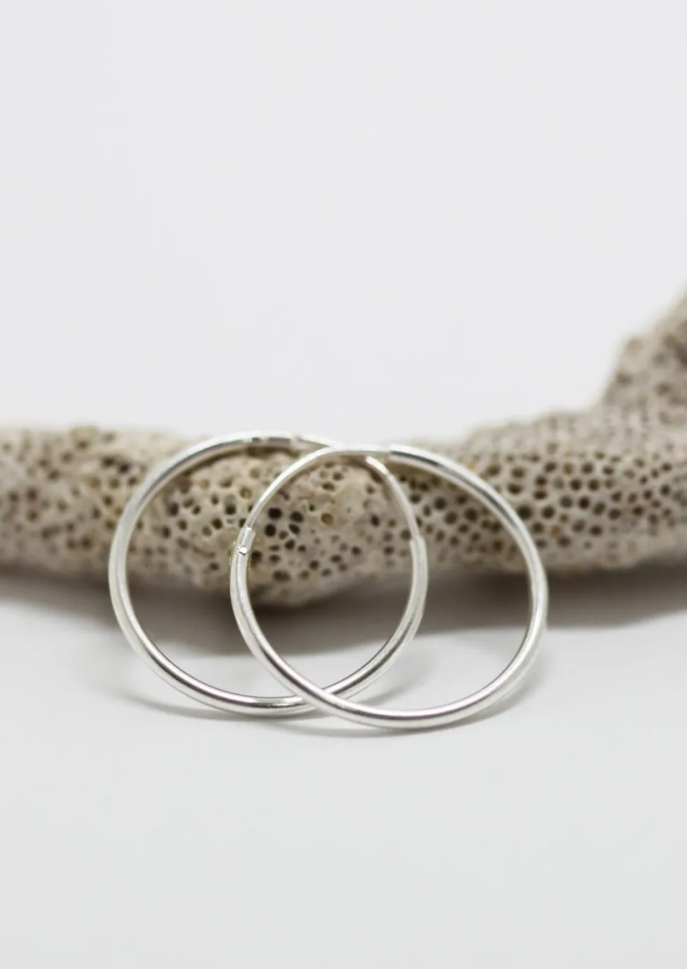 Earrings^MAKSYM Hinged rings 20mm - Silver