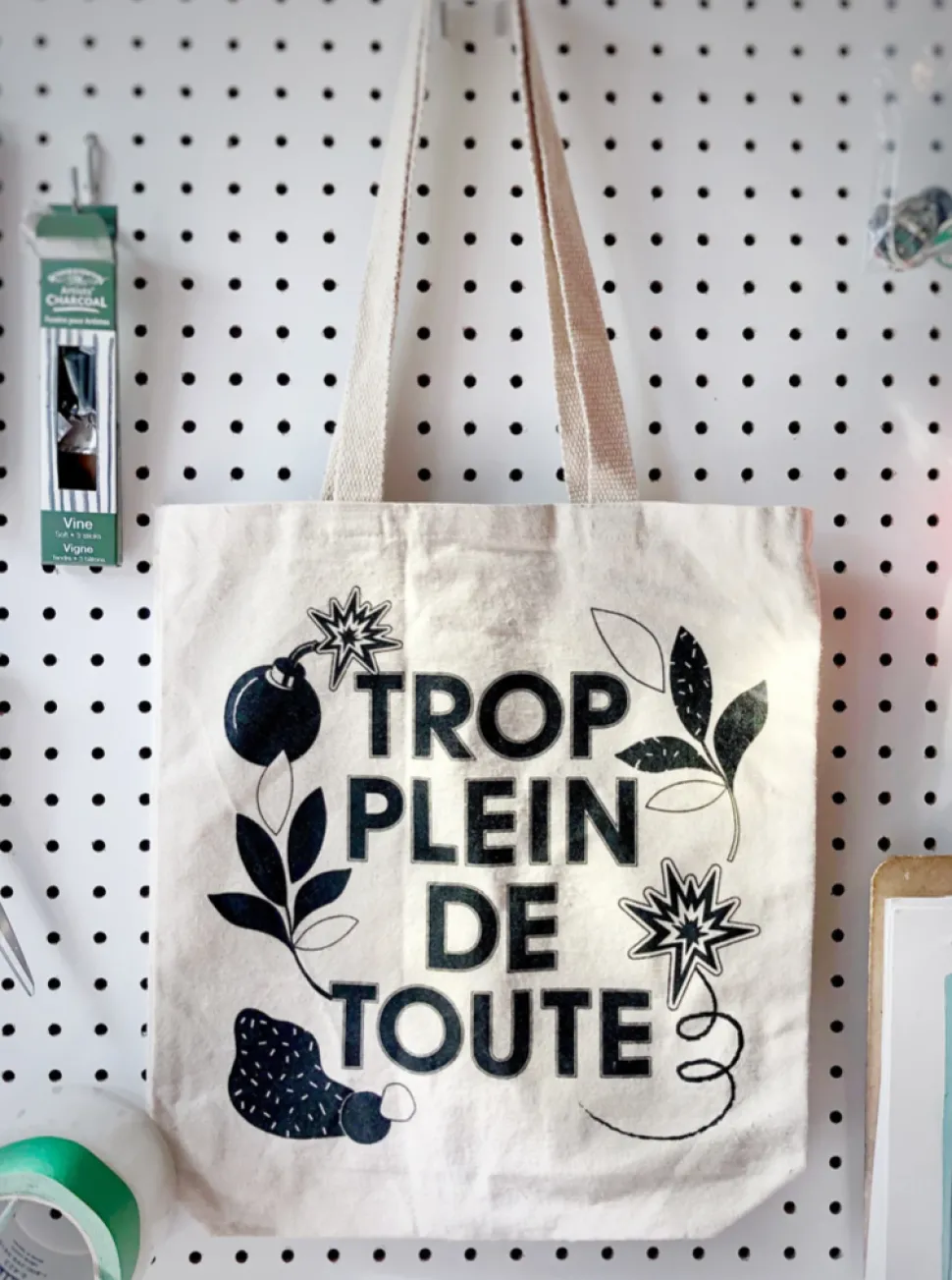 Reusable Bags + Tote Bags^MERCI BONSOIR Bag - Too Full