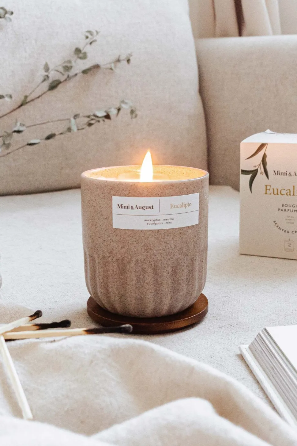 Candles + Mists + Incense | Candles + Room Mists^MIMI & AUGUST Candle 2oz - Cielo