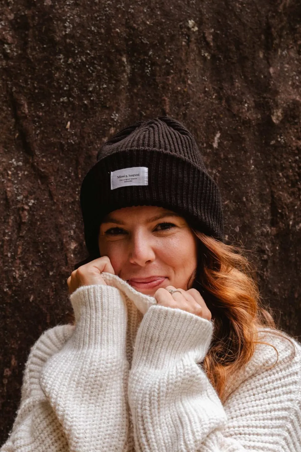 Toques^MIMI & AUGUST Snuggle Beanie - Black