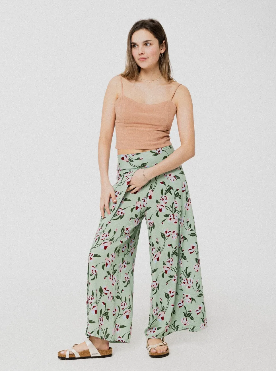 Pants^ANANAS & BANANAS PINEAPPLE BANANAS Dubai Pants - Green Flower