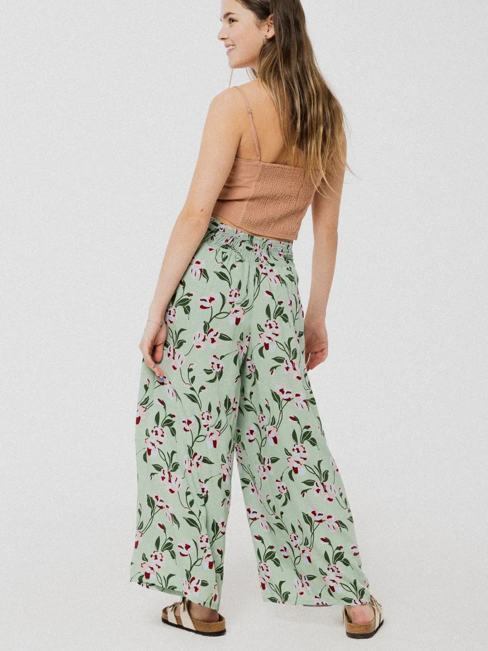 Pants^ANANAS & BANANAS PINEAPPLE BANANAS Dubai Pants - Green Flower