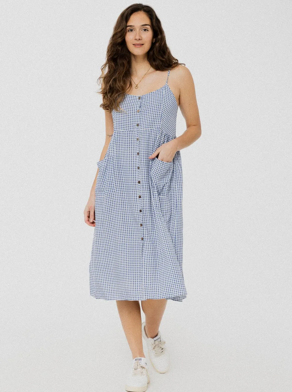 Dresses + Tunics^ANANAS & BANANAS PINEAPPLE BANANAS Geneviève dress - Blue checks