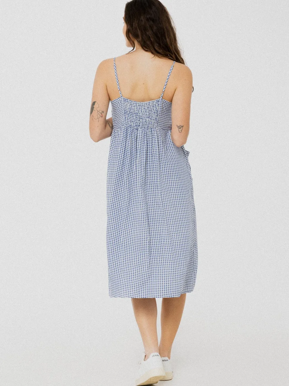 Dresses + Tunics^ANANAS & BANANAS PINEAPPLE BANANAS Geneviève dress - Blue checks