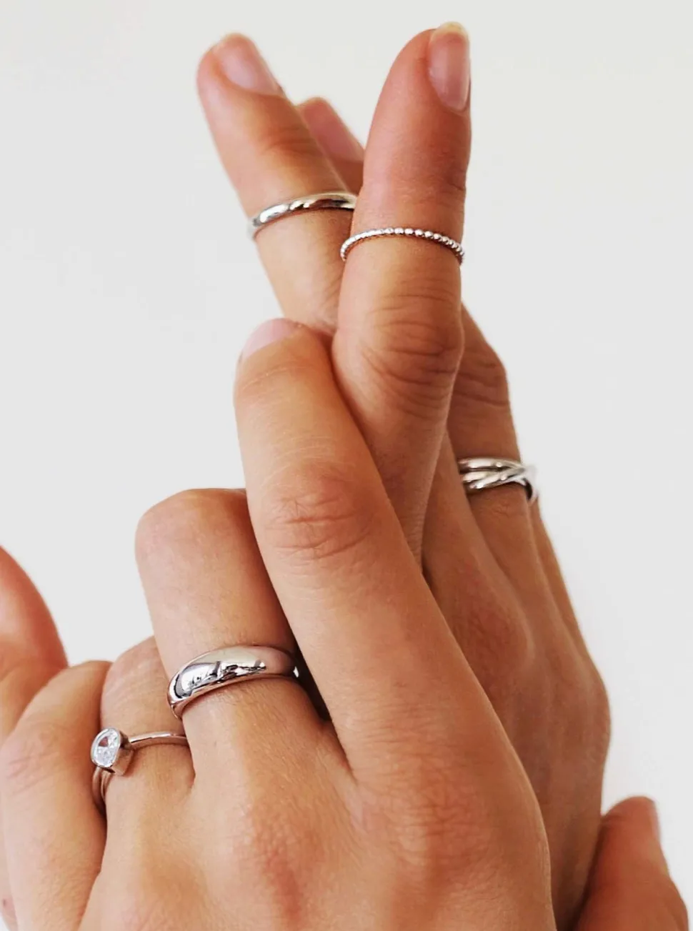 Rings^TWENTY COMPASS Dome Ring - Silver