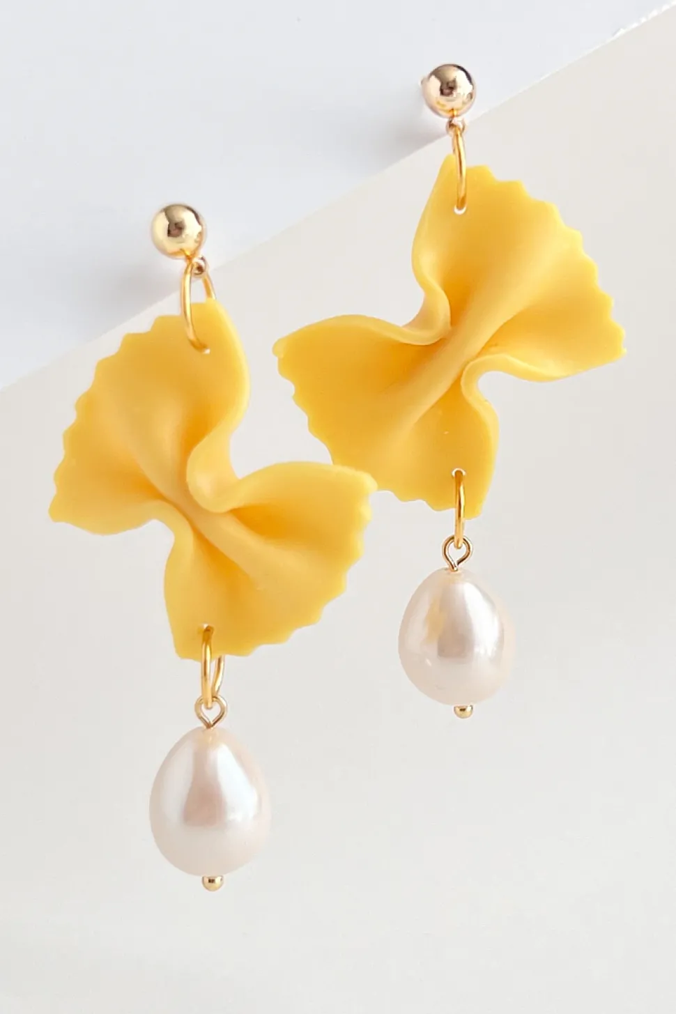 Earrings^YELLOW DOTS STUDIO Boucles d'oreilles Fancy Farfalle Pasta